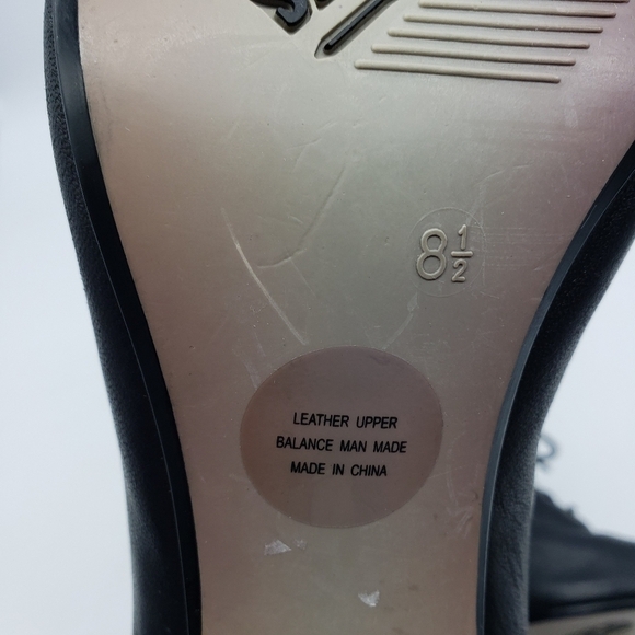 Seychelles women US 8.5 black leather calf high lace up vamp heeled boots - Picture 11 of 13